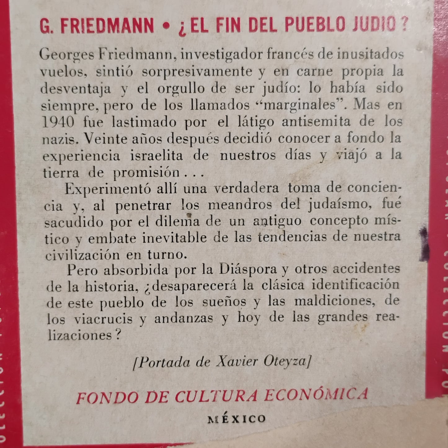 ¿El fin del pueblo judío? - Georges Friedmann