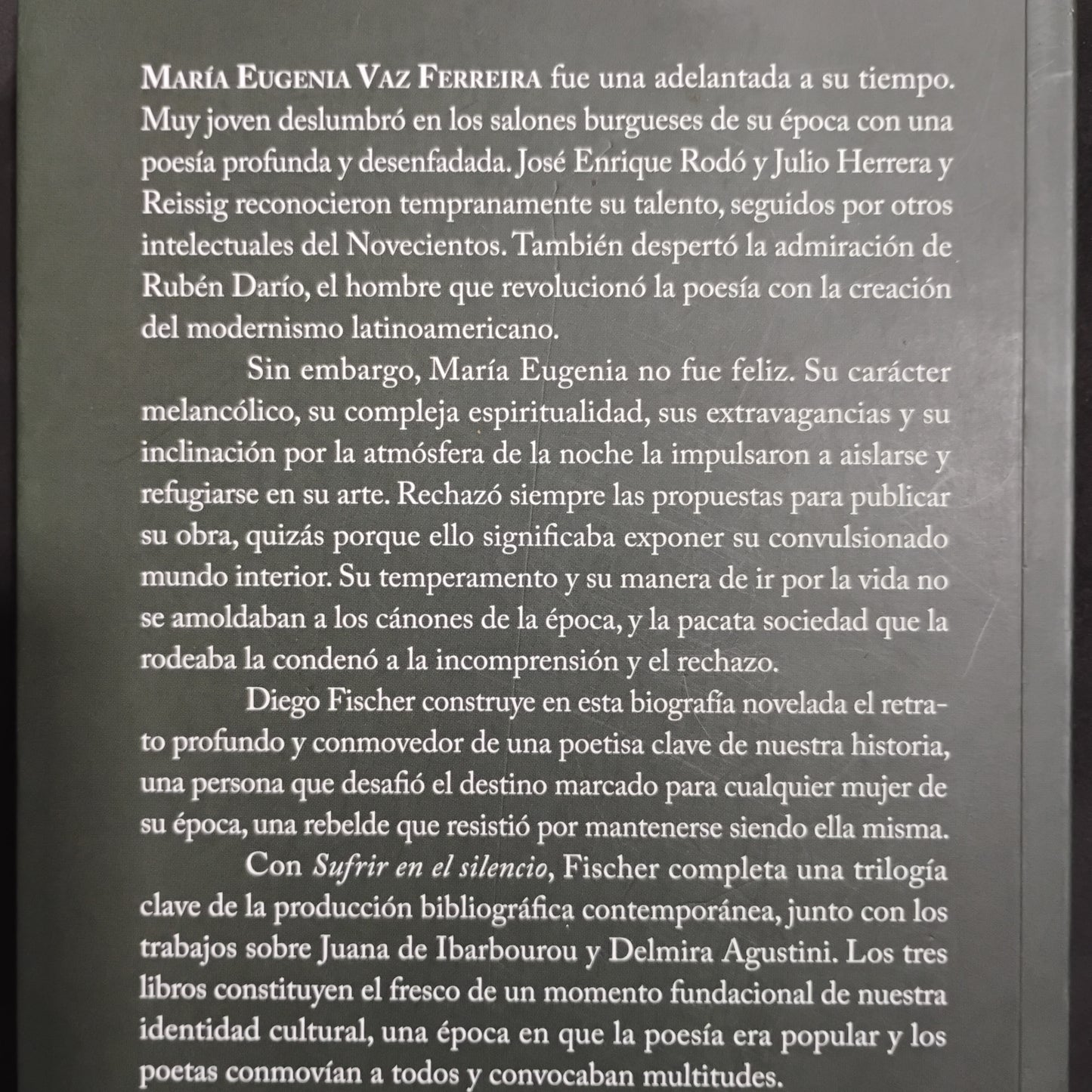 Sufrir en silencio. Marie Eugenia Vaz Ferreira, una mujer en la penumbra - Diego Fischer