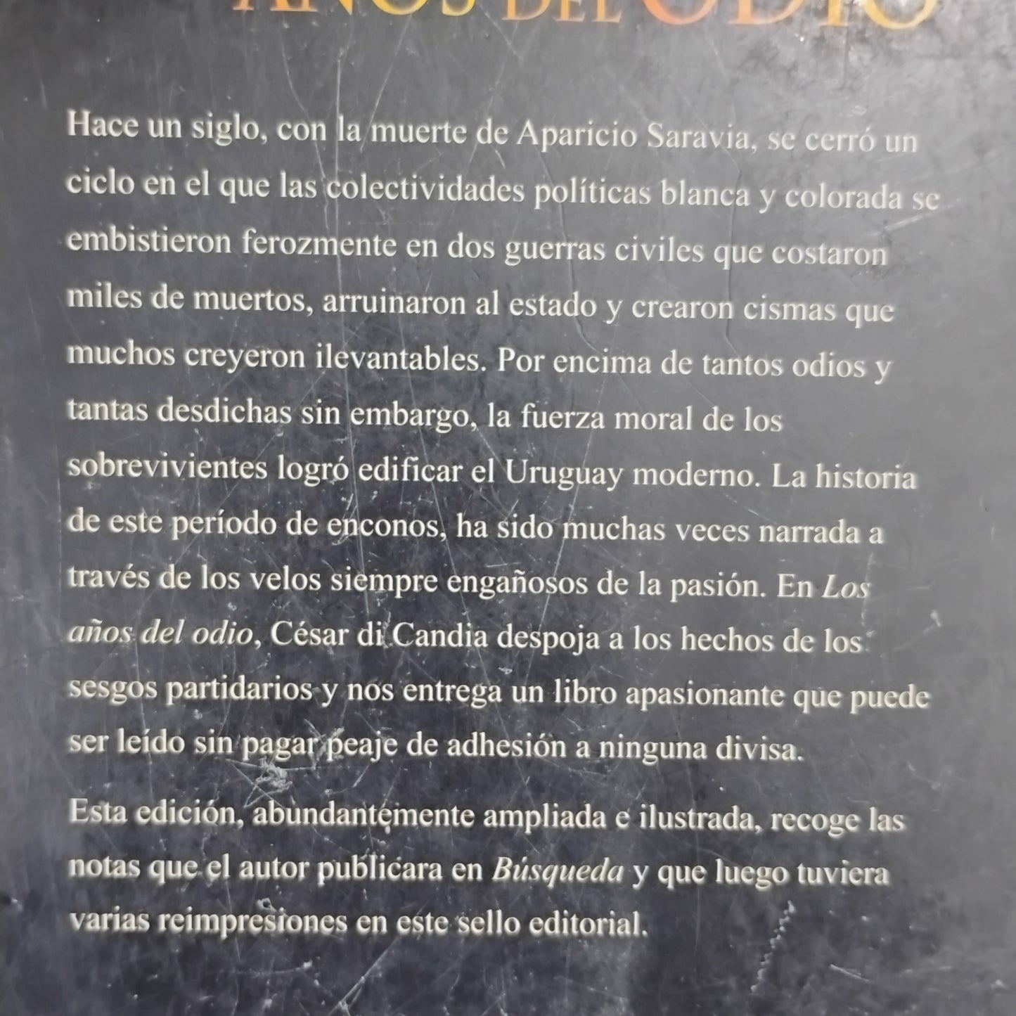 1896 - 1904.Los años del odio - César Di Candia