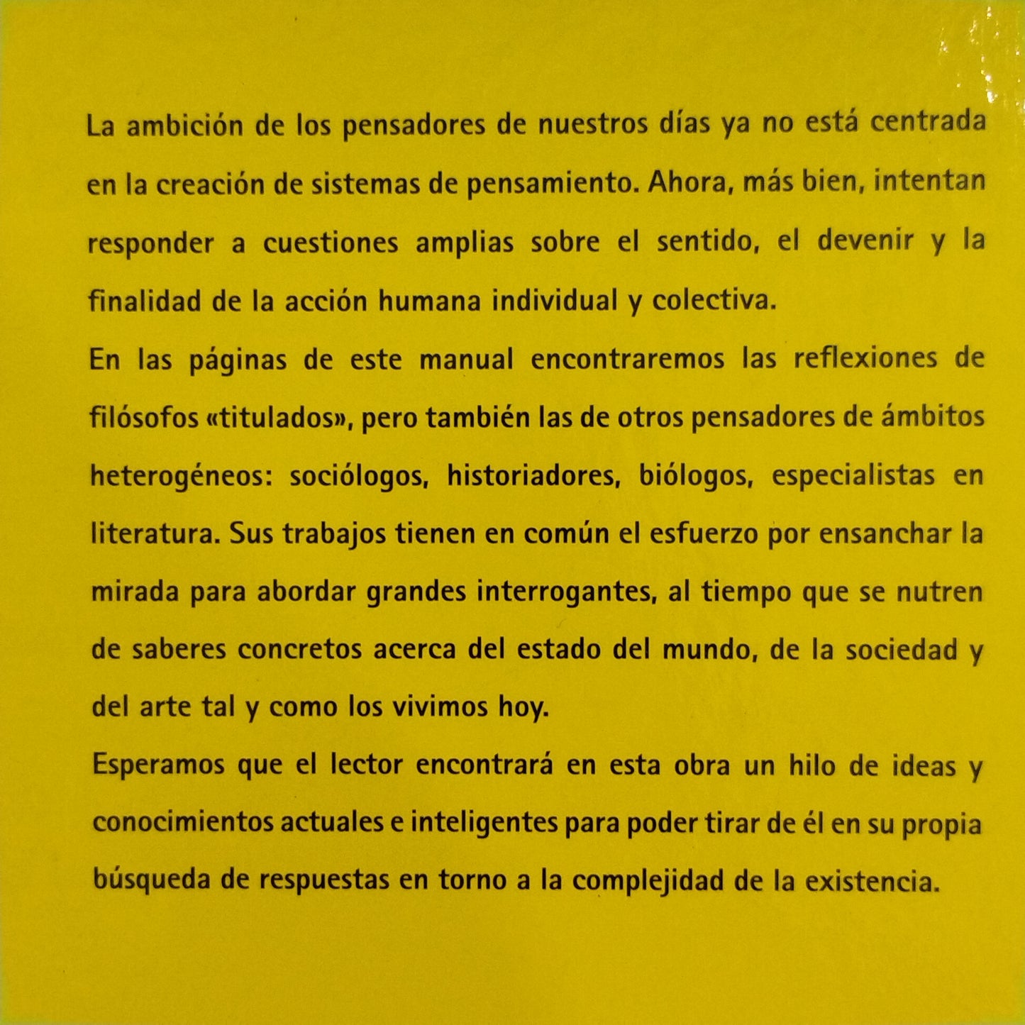 En qué piensan los filósofos - Filosofía hoy