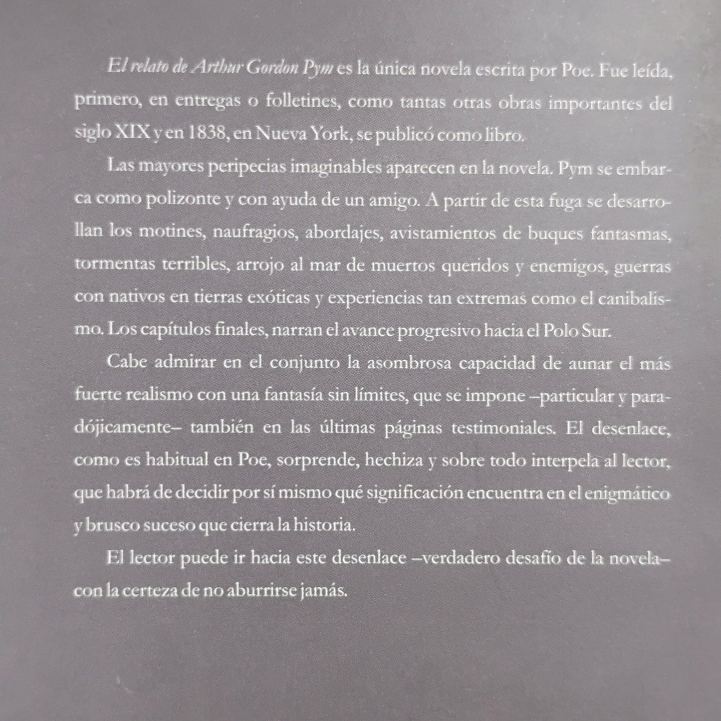 El relato de Arthur Gordon Pym - Edgar Allan Poe