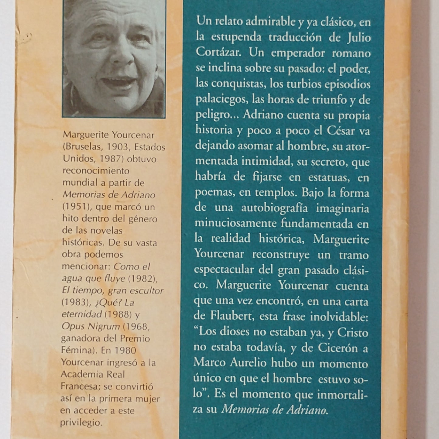 Memorias de Adriano - Marguerite Yourcenar