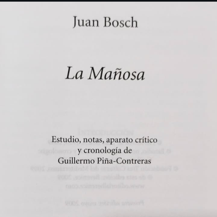 LA MAÑOSA - JUAN BOSCH