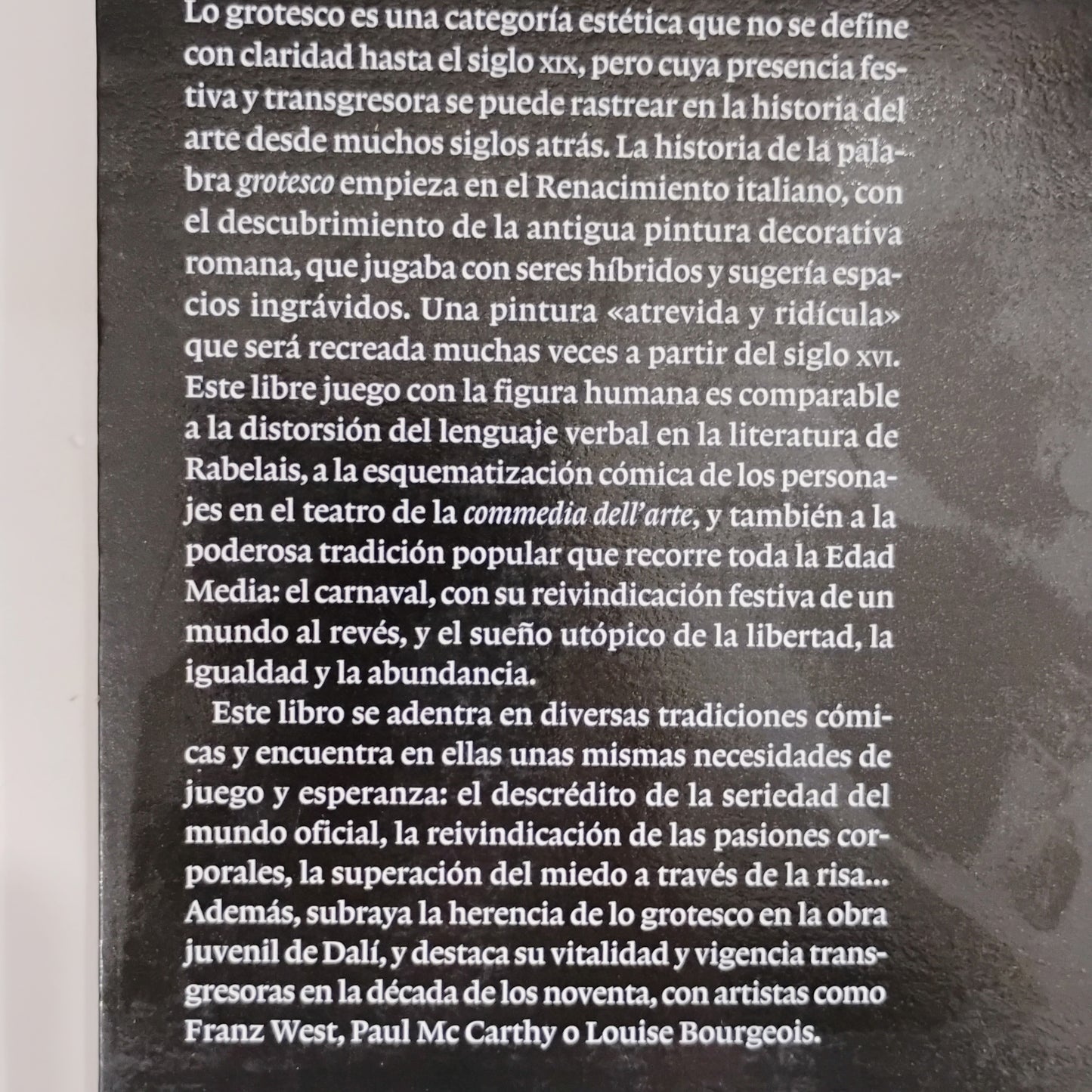 De Rabelais a Dalí. La imagen grotesca del cuerpo - Beatriz Fernández