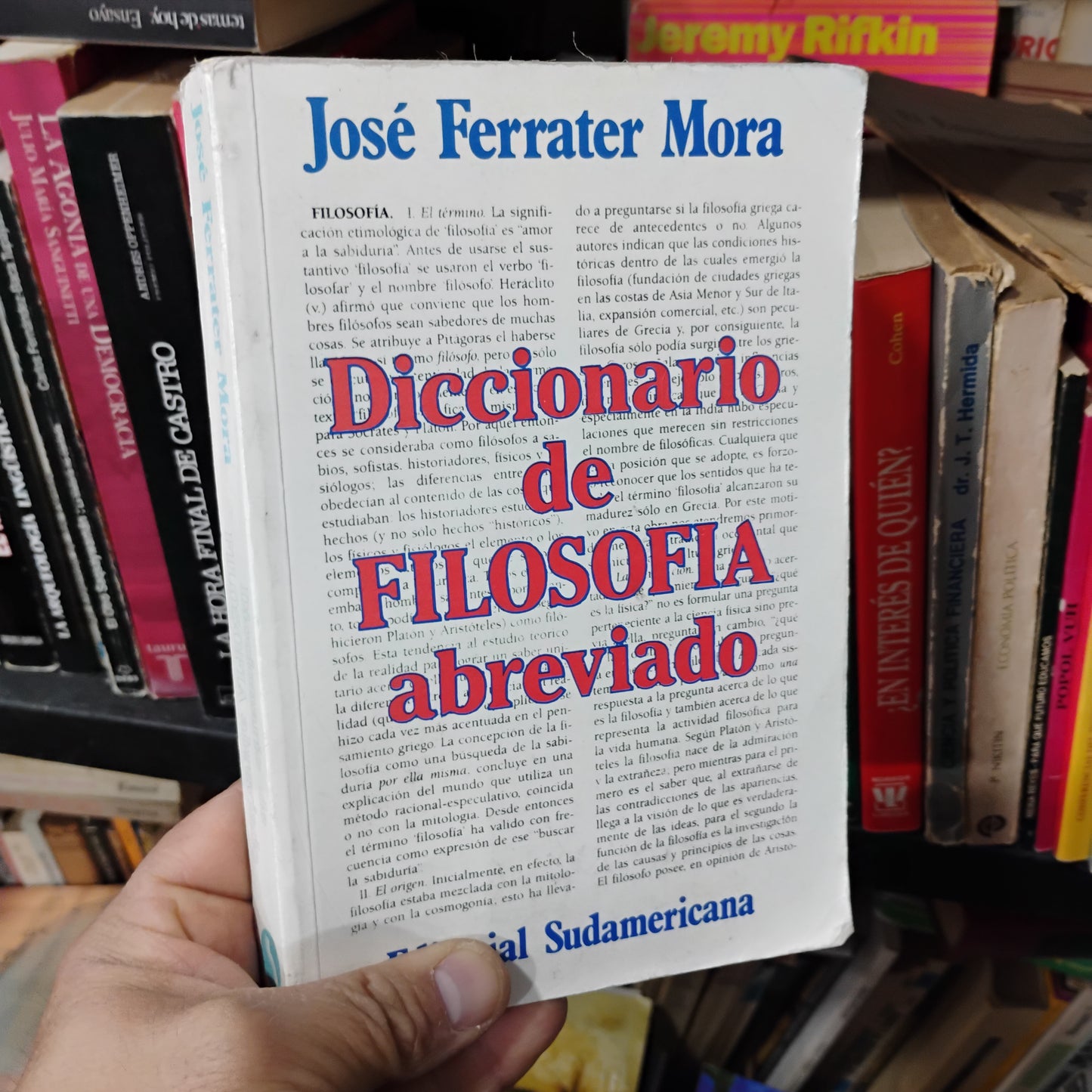 Diccionario de Filosofía abreviado José Ferrater Mora