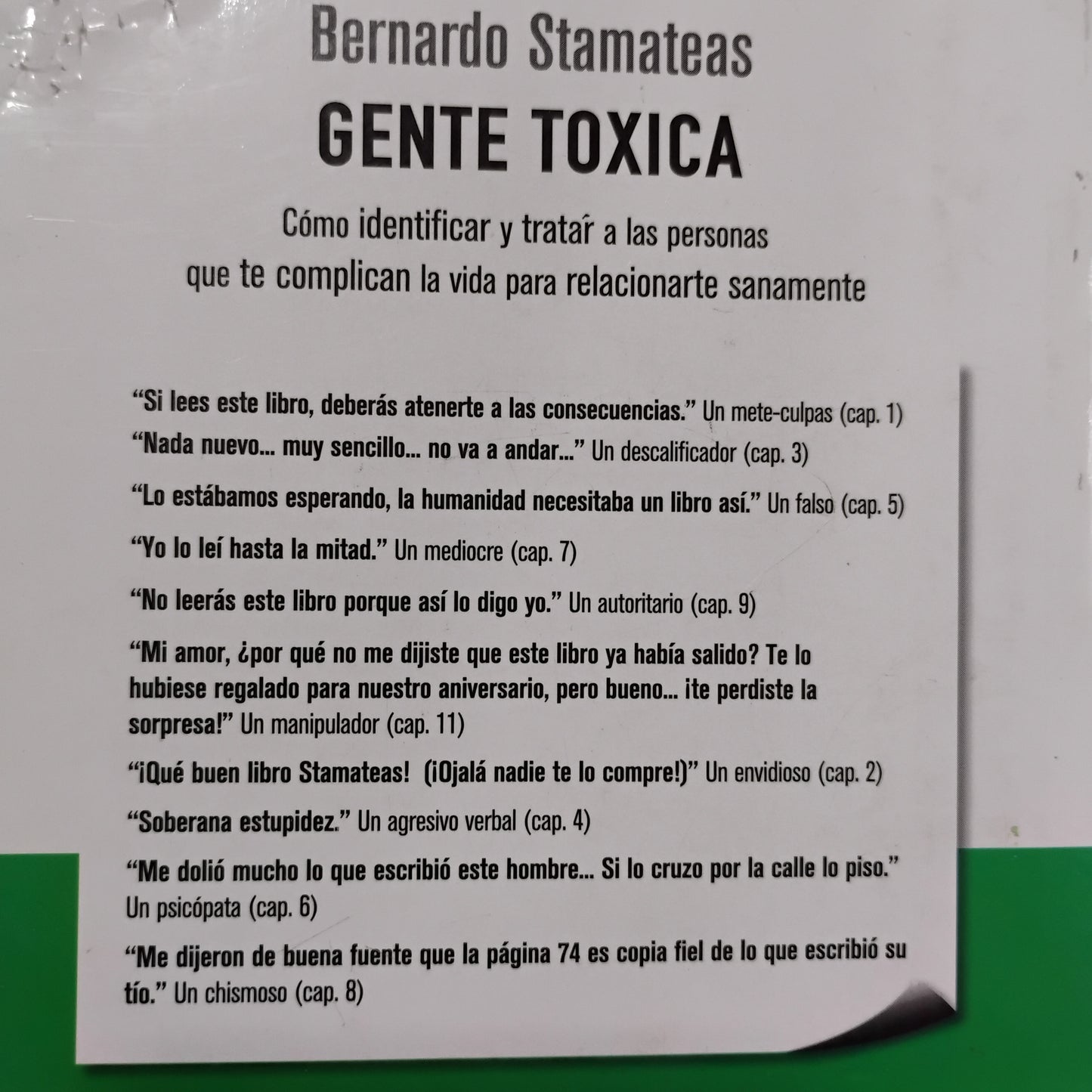 Gente tóxica - Bernardo Stamateas