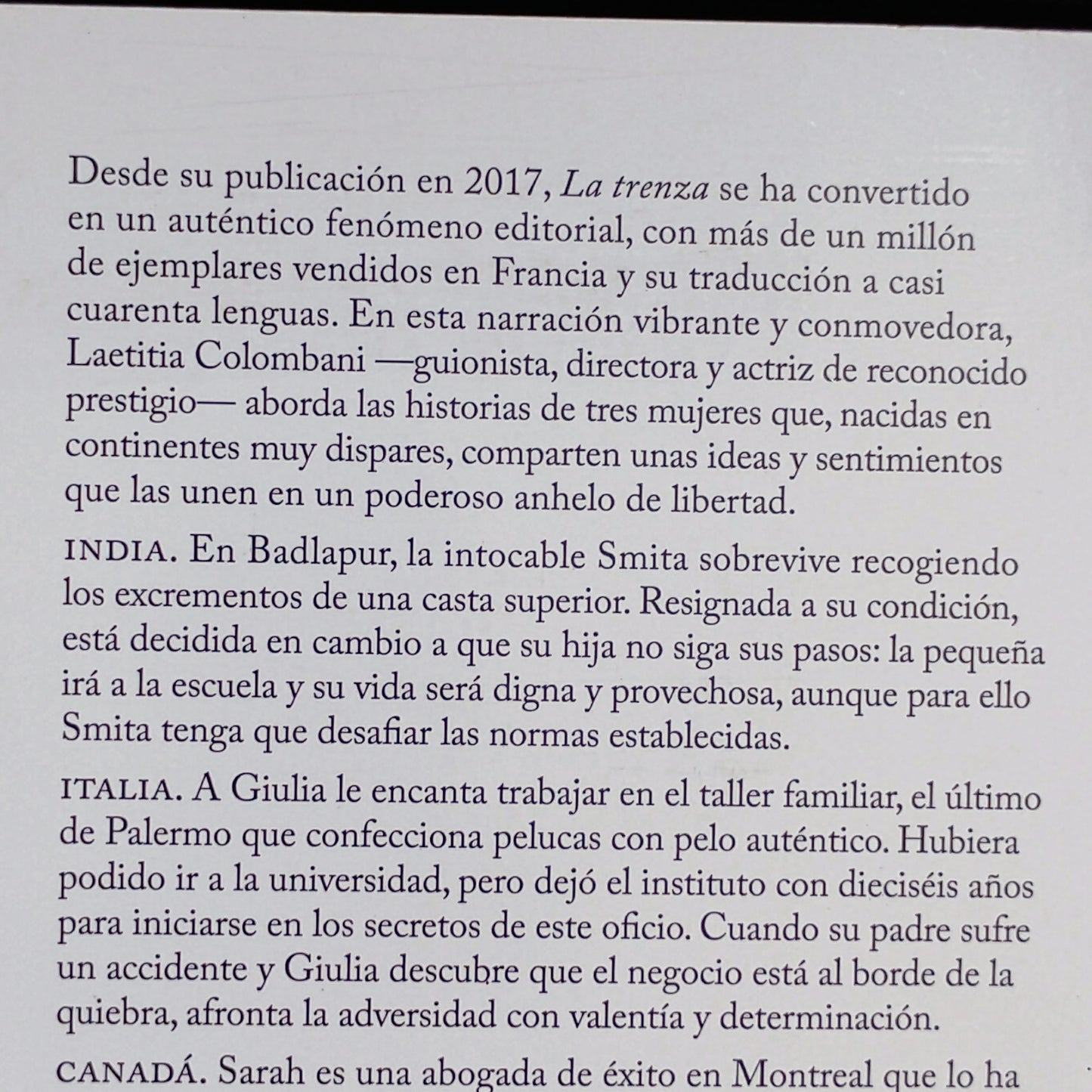 La trenza - Laetitia Colombani