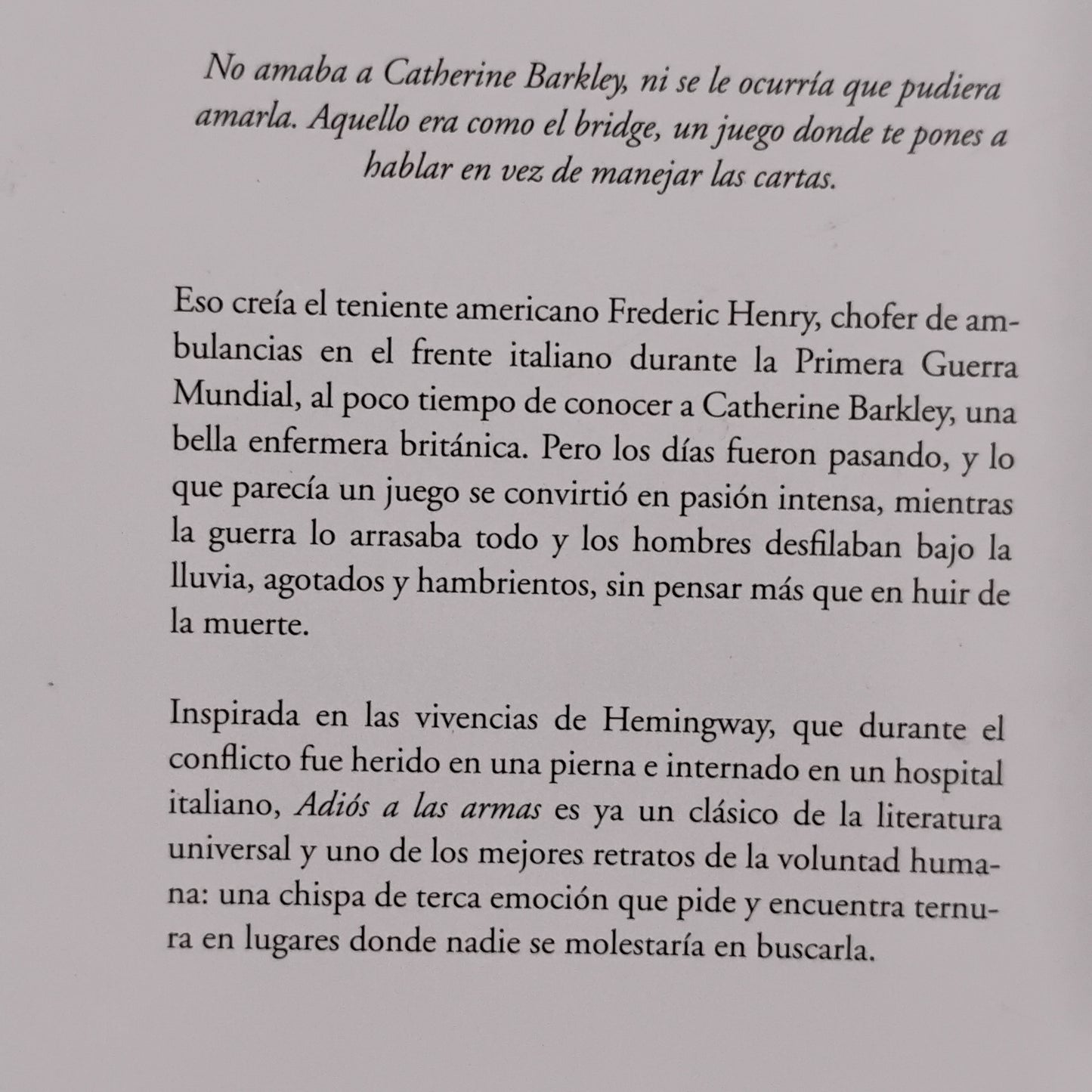 Adiós a las armas - Ernest Hemingway