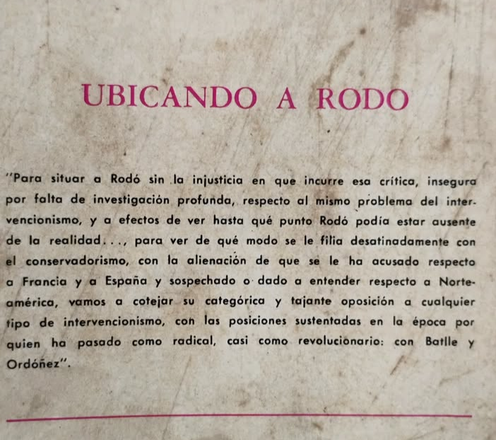 RODÓ. Acción y libertad. Restauración de su imagen - Hugo Torrano