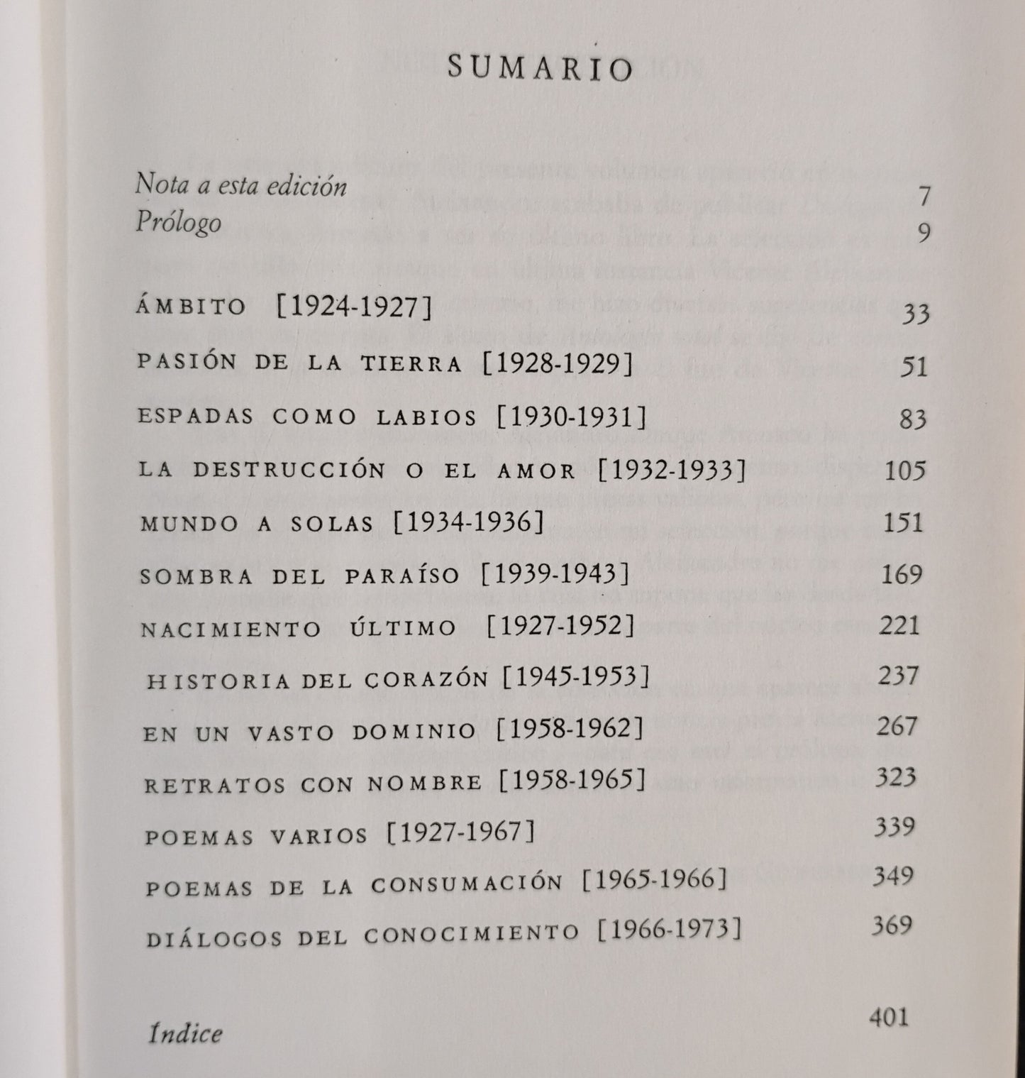 Lo mejor de VICENTE ALEIXANDRE. Antología total - Selección, prólogo y comentarios de Pere Gimferrer