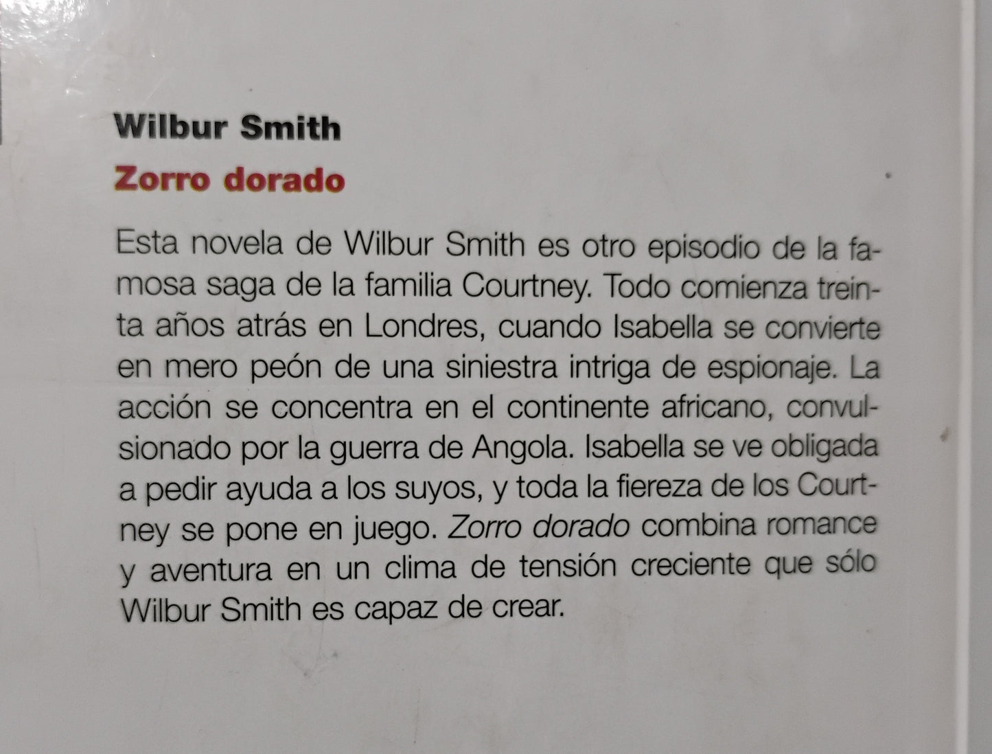 Zorro dorado (Saga Courtney) - Wilbur Smith