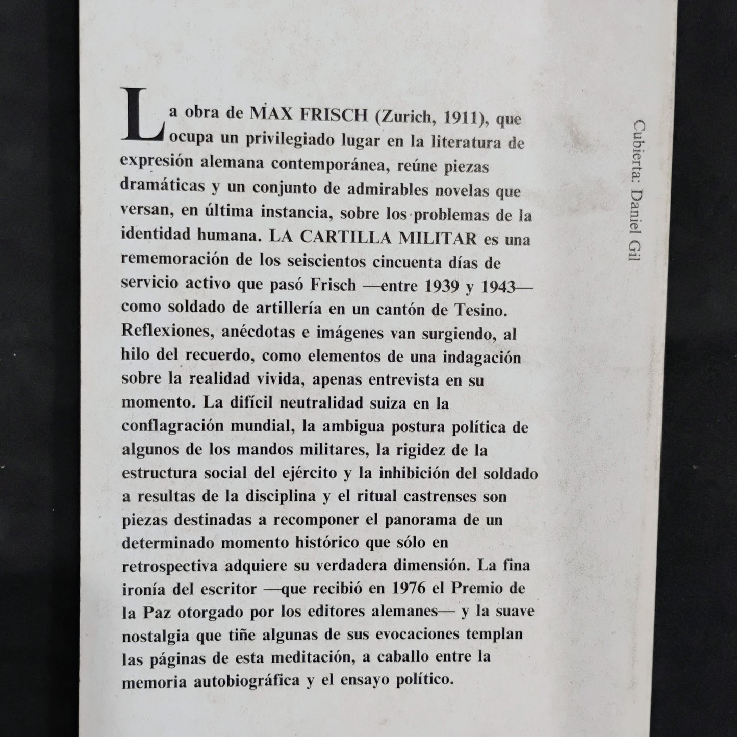 La cartilla militar - Max Frisch