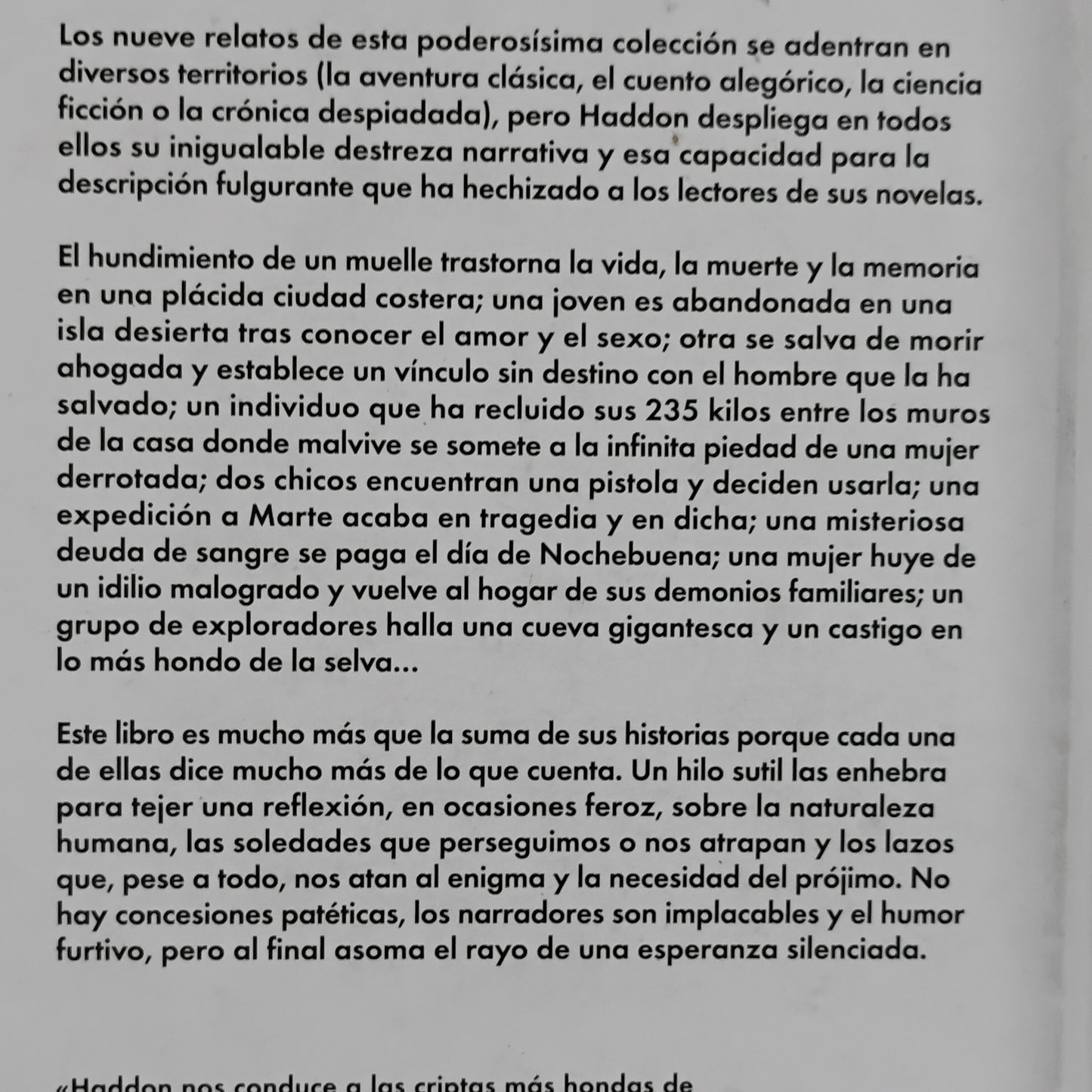 El hundimiento del muelle - Mark Haddon