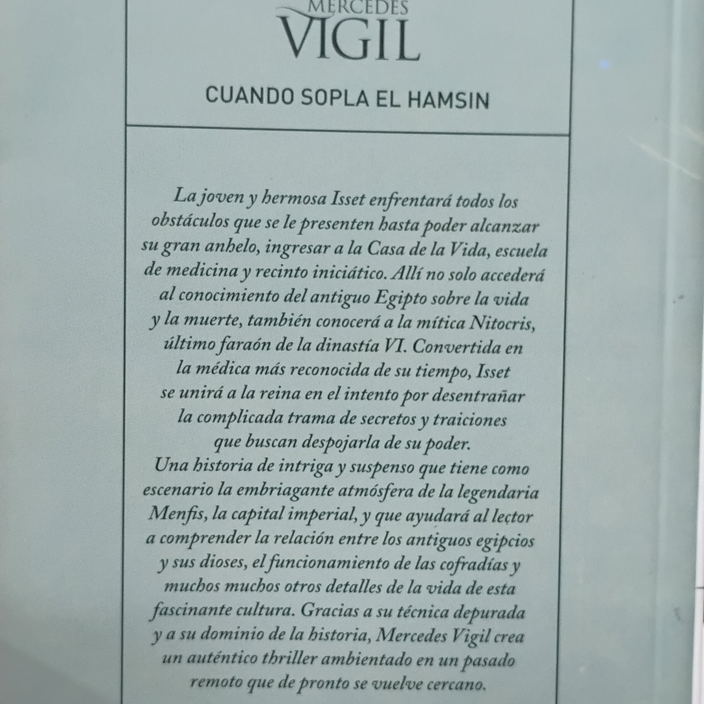 Cuando sopla el Hamsin - Mercedes Vigil