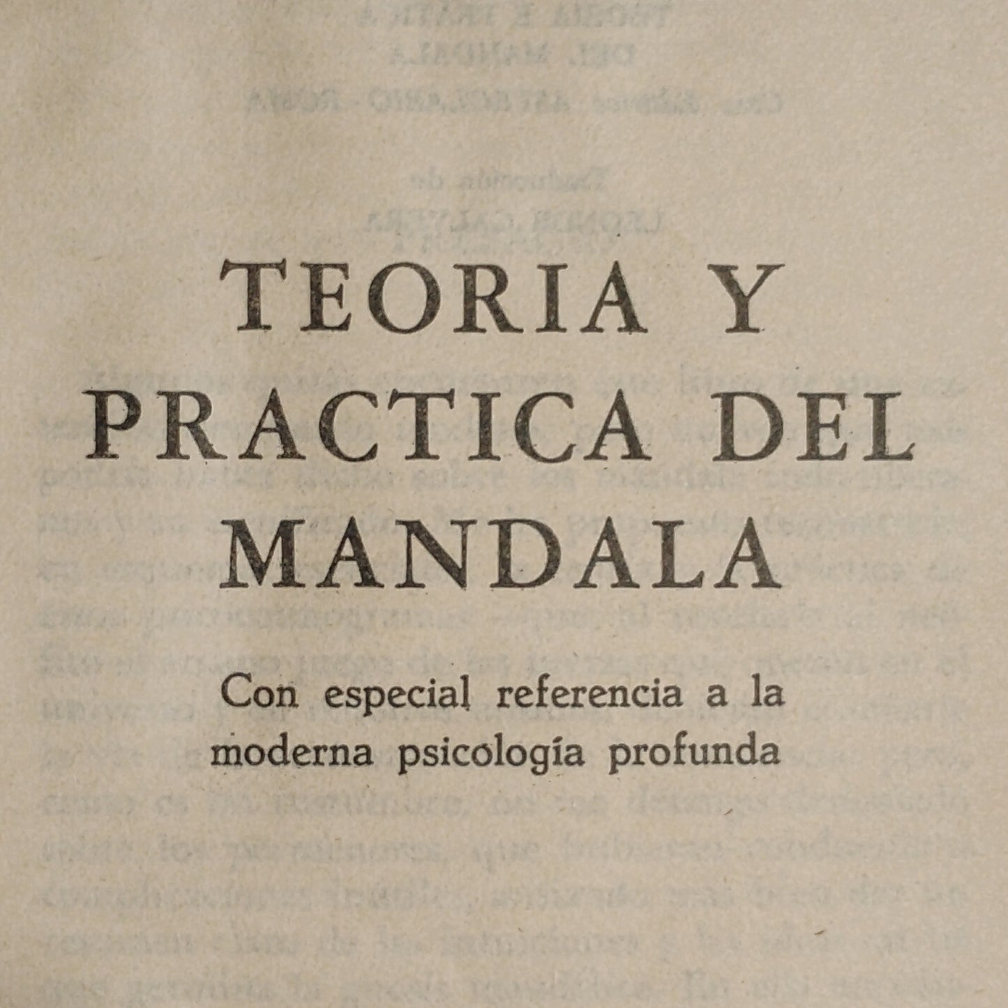 Teoría y práctica del mandala - Giuseppe Tucci