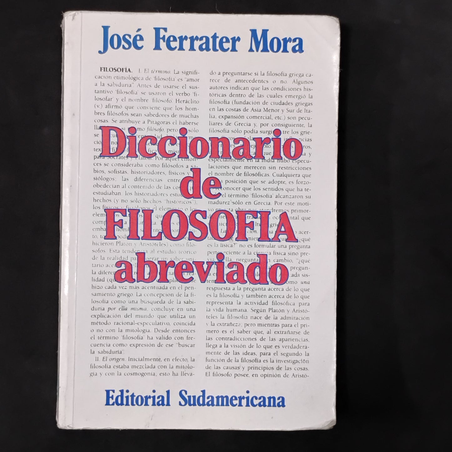 Diccionario de Filosofía abreviado José Ferrater Mora