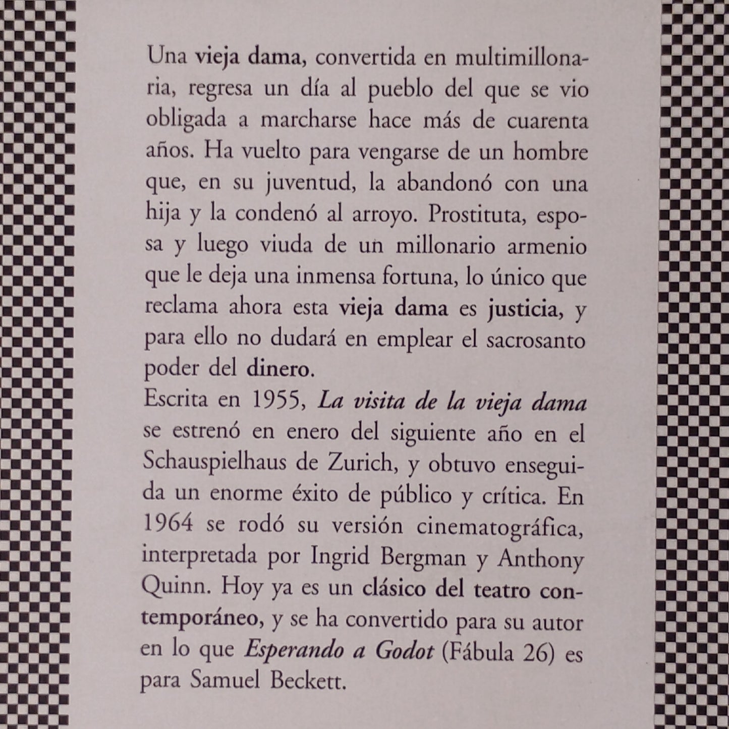 La visita de la vieja dama - Friedrich Dürrenmatt