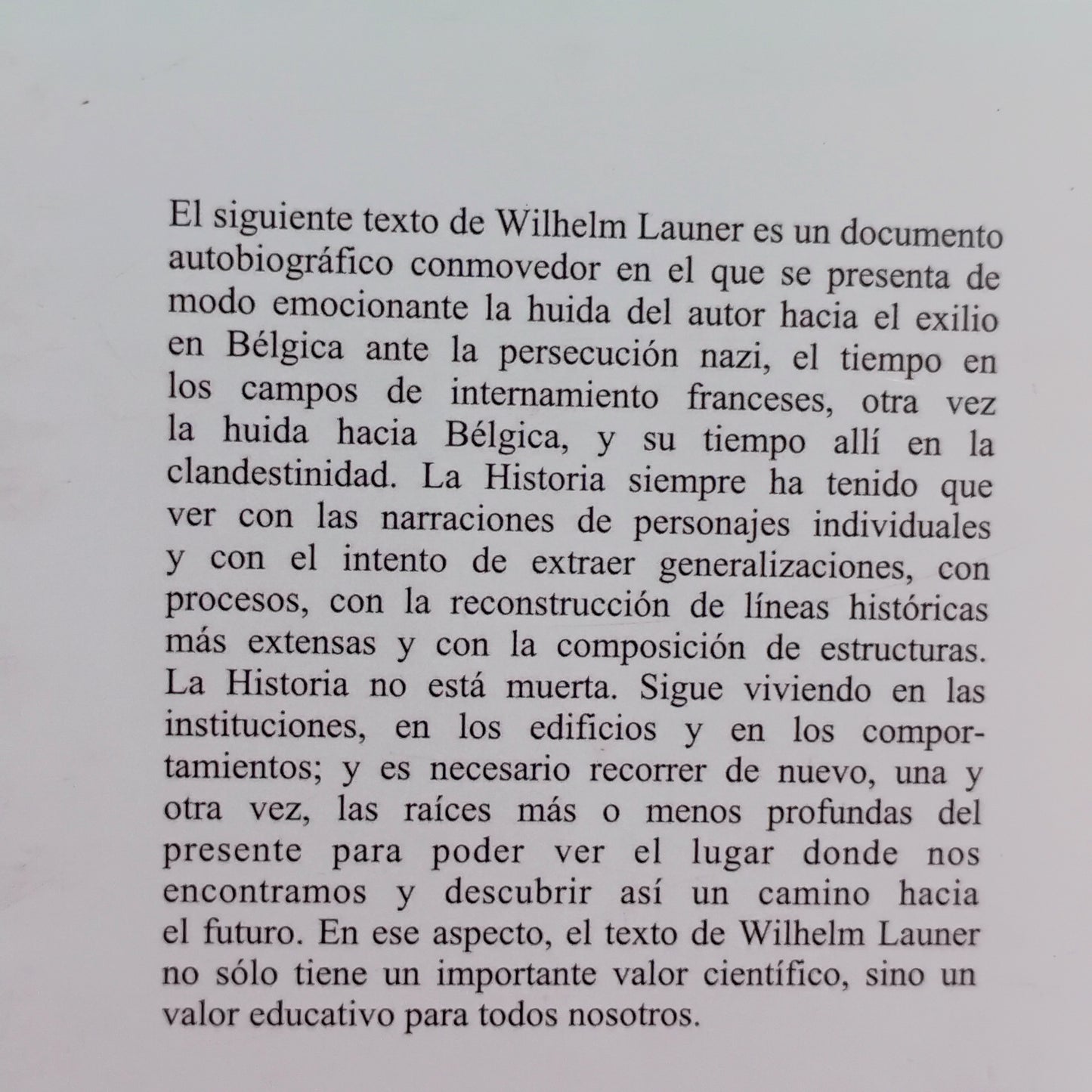 Sobrevivir para el futuro - Wilhelm Launer