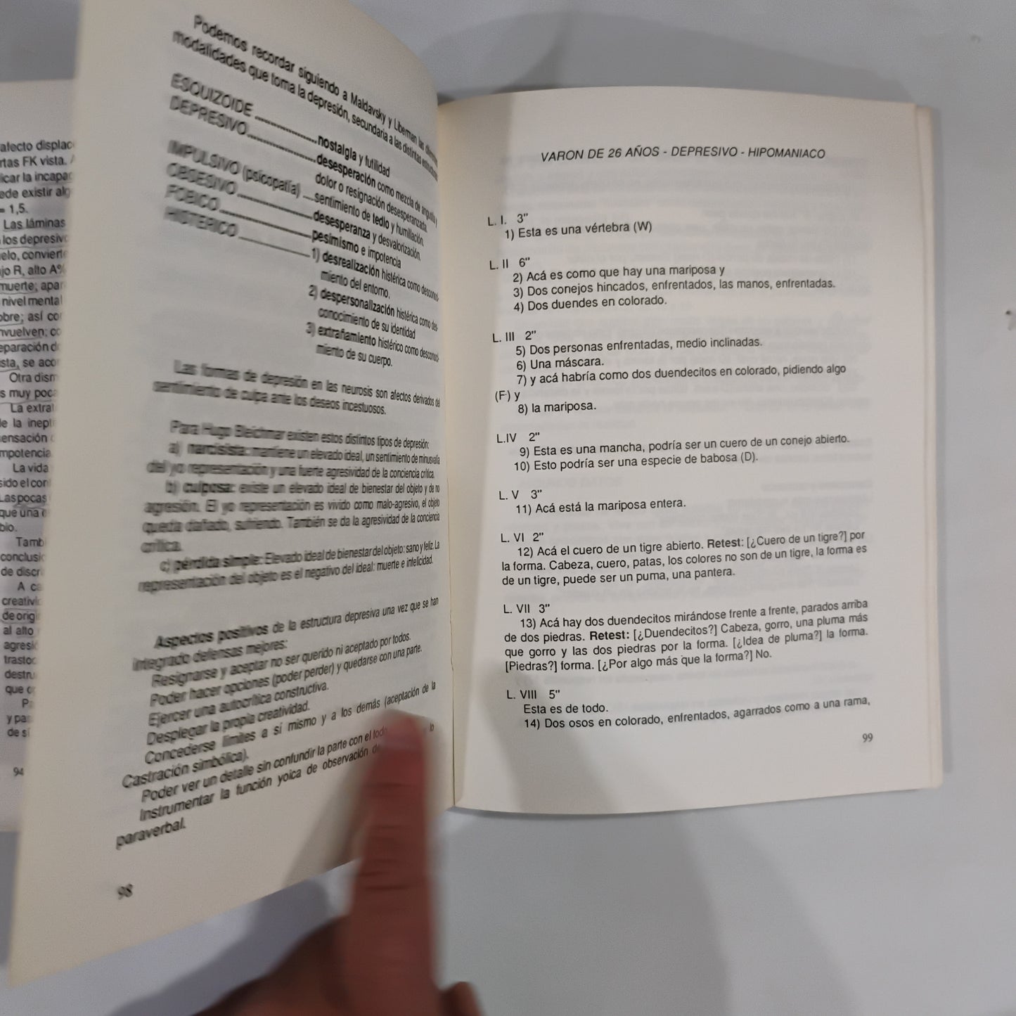 EL RORSCHACH y las ESTRUCTURAS NARCISISTAS - Cristina Weigle