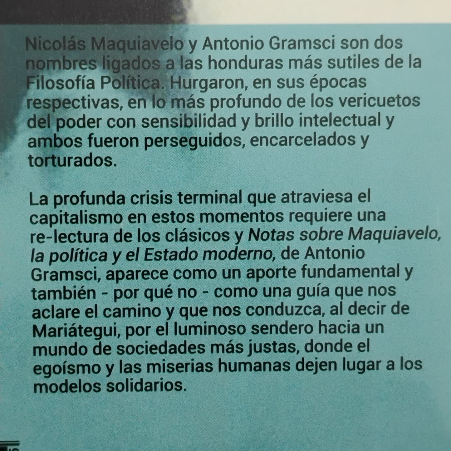 Notas sobre Maquiavelo, la política y el Estado moderno - Antonio Gramsci