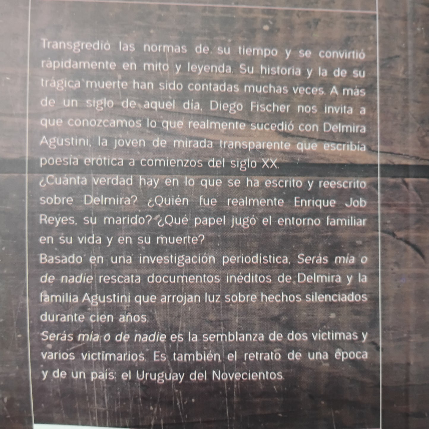 Serás mía o de nadie. La verdadera muerte de Delmira Agustini - Diego Fischer