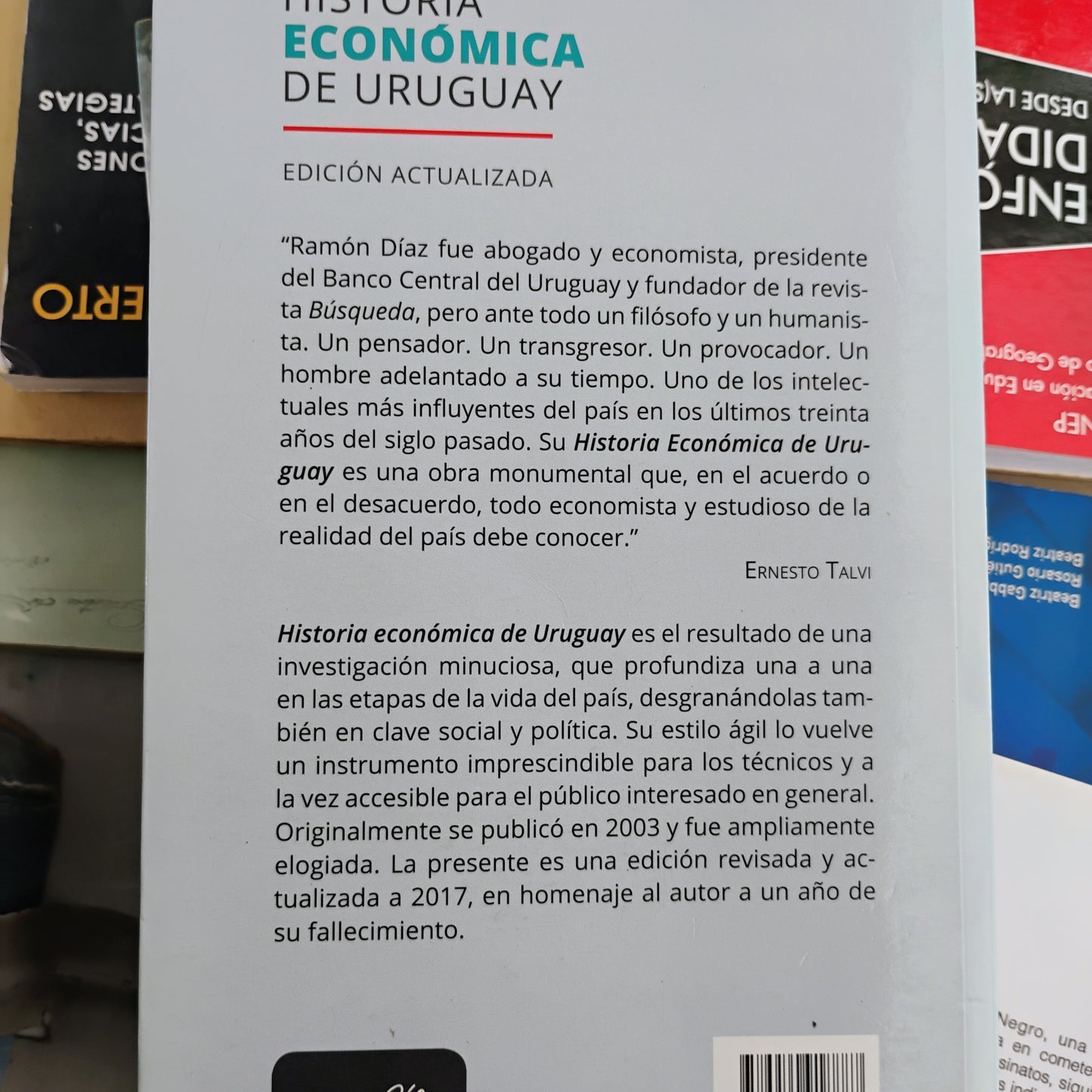 HISTORIA ECONÓMICA DEL URUGUAY - RAMÓN DÍAZ