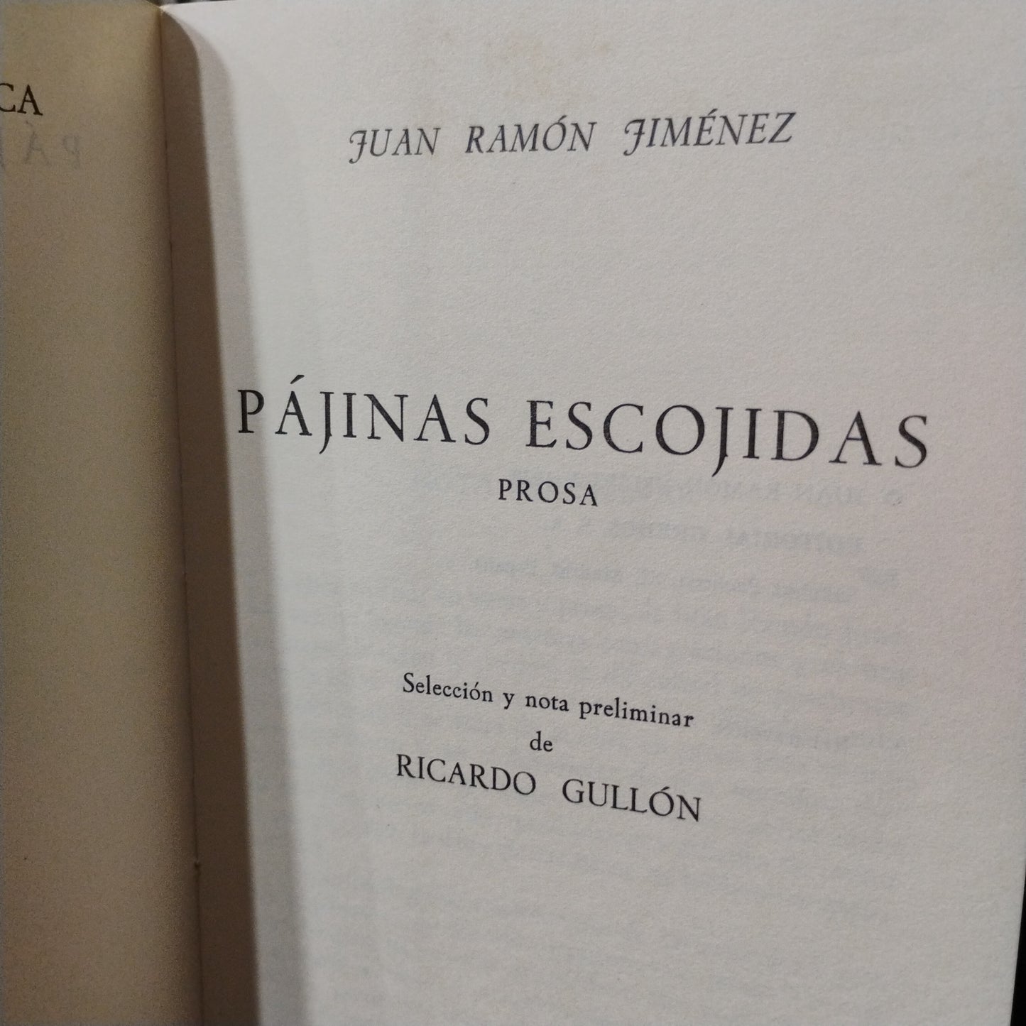 Pajinas escojidas - Juan Ramón Jiménez