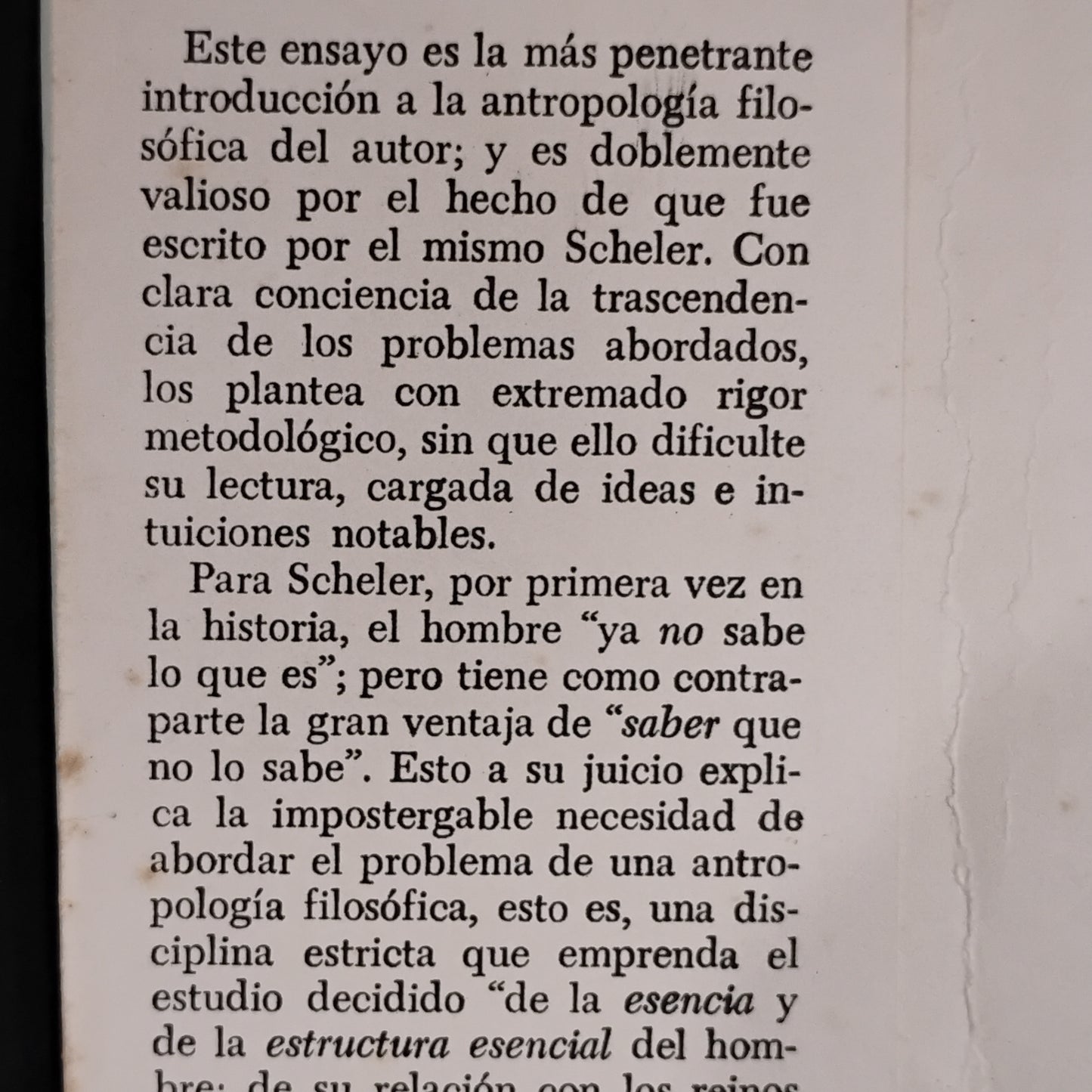 La idea del hombre y la Historia - Max Scheler