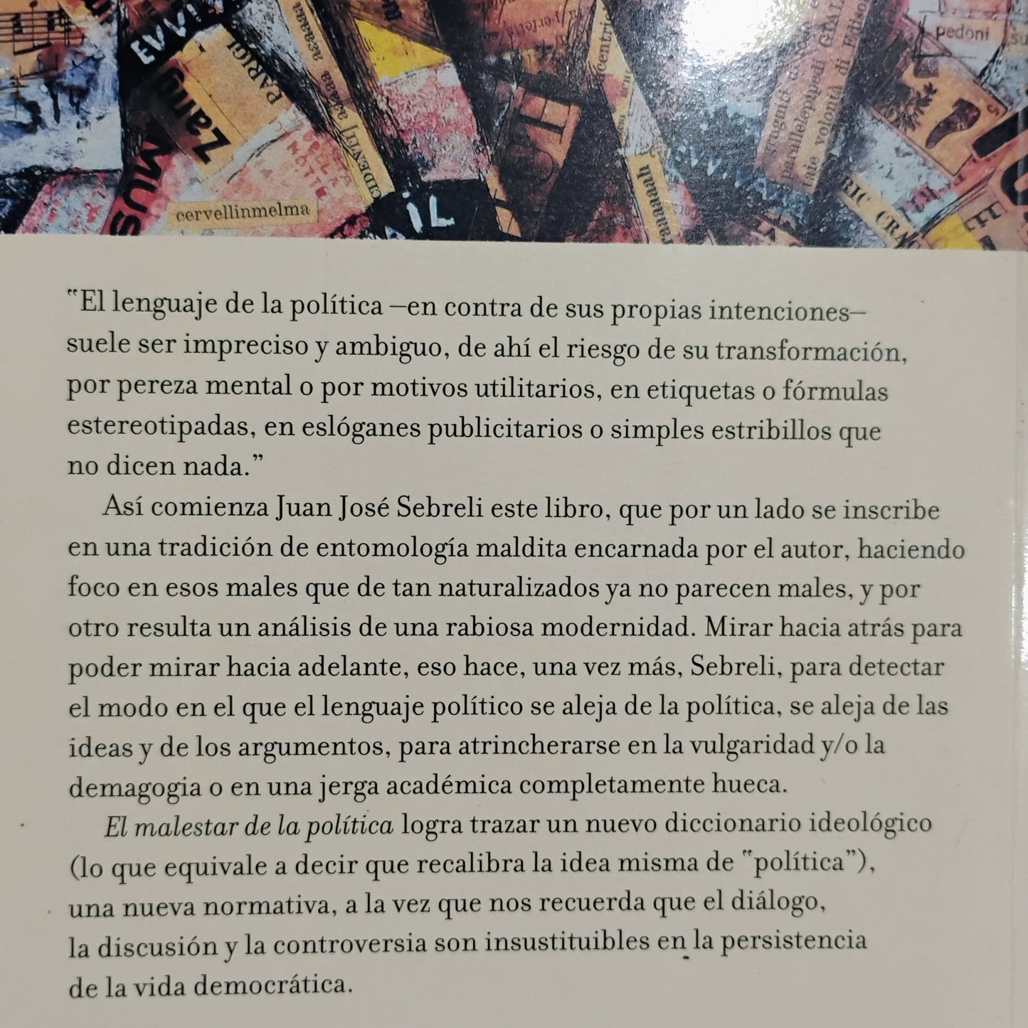 El malestar de la política - Juan José Sebreli