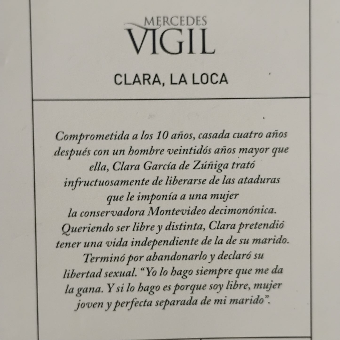 Clara, la loca - Mercedes Vigil