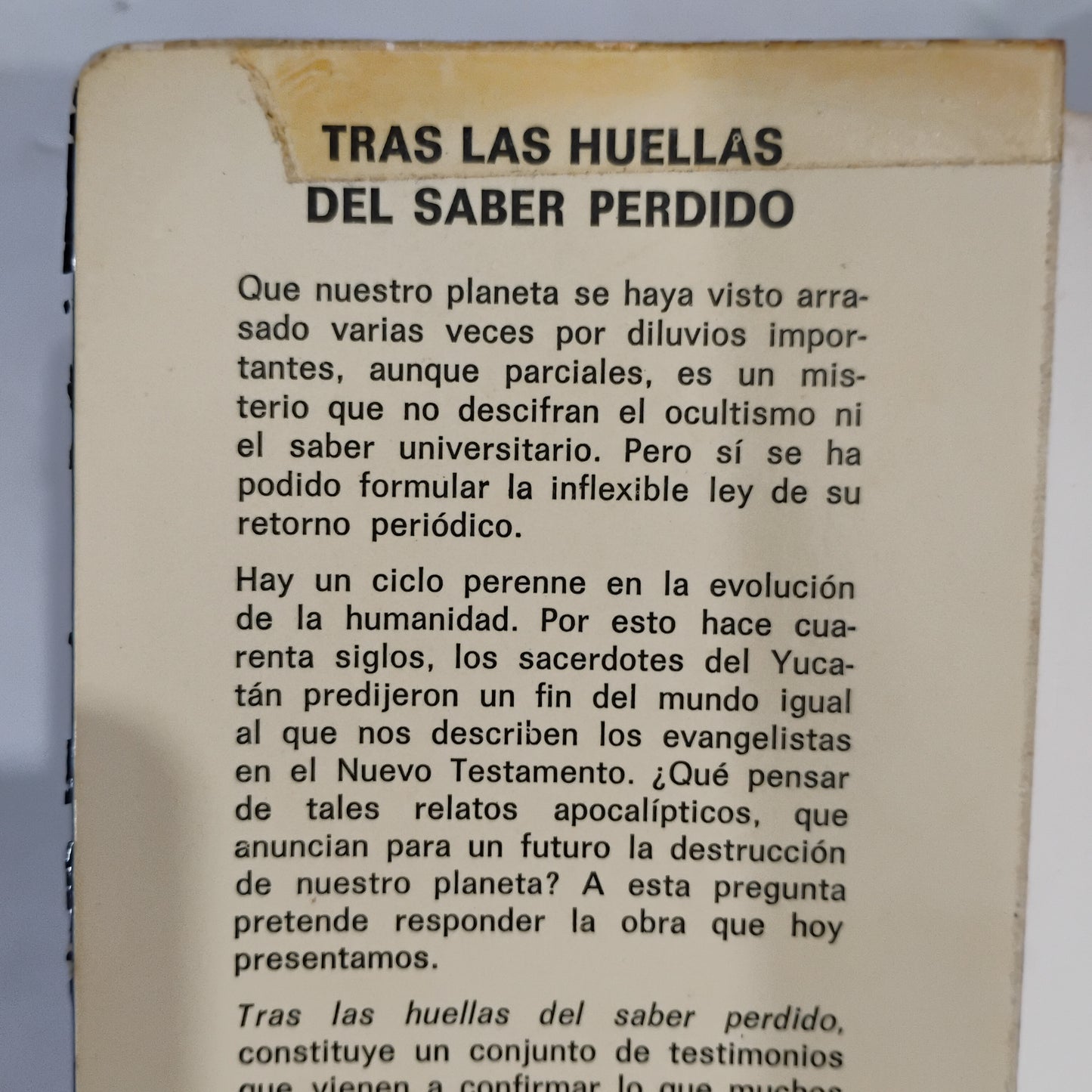 Tras las huellas del saber perdido - Guy Tarade