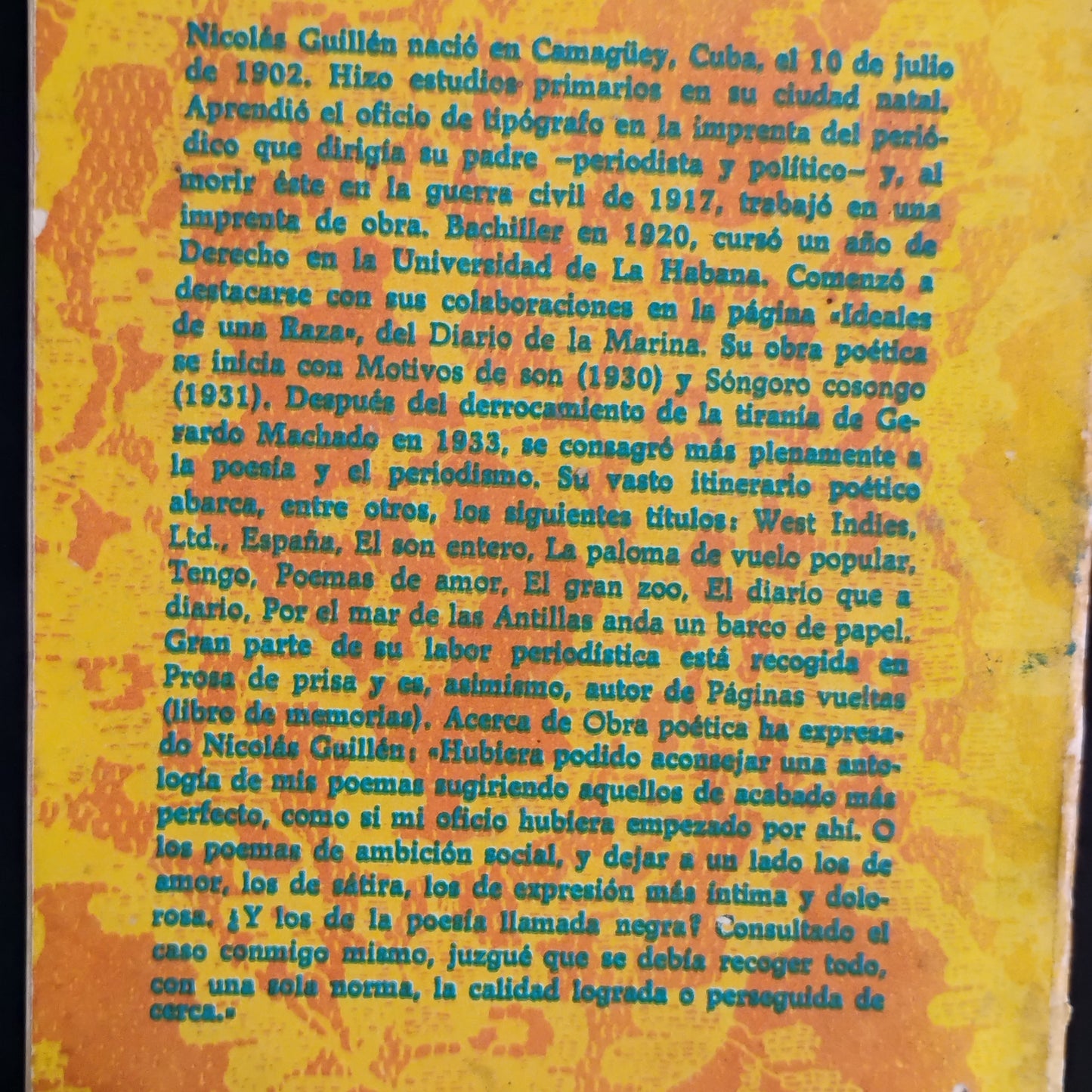 Nicolás Guillén - Obra poética 1922-1958