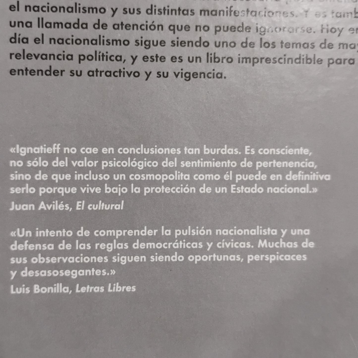 Sangre y pertenencia. Viajes al nuevo nacionalismo - Michael Ignatieff
