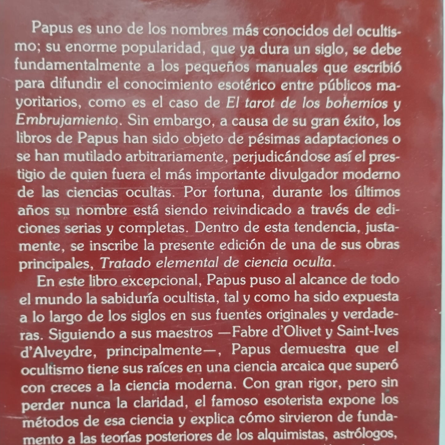 Tratado elemental de CIENCIA OCULTA - Papus