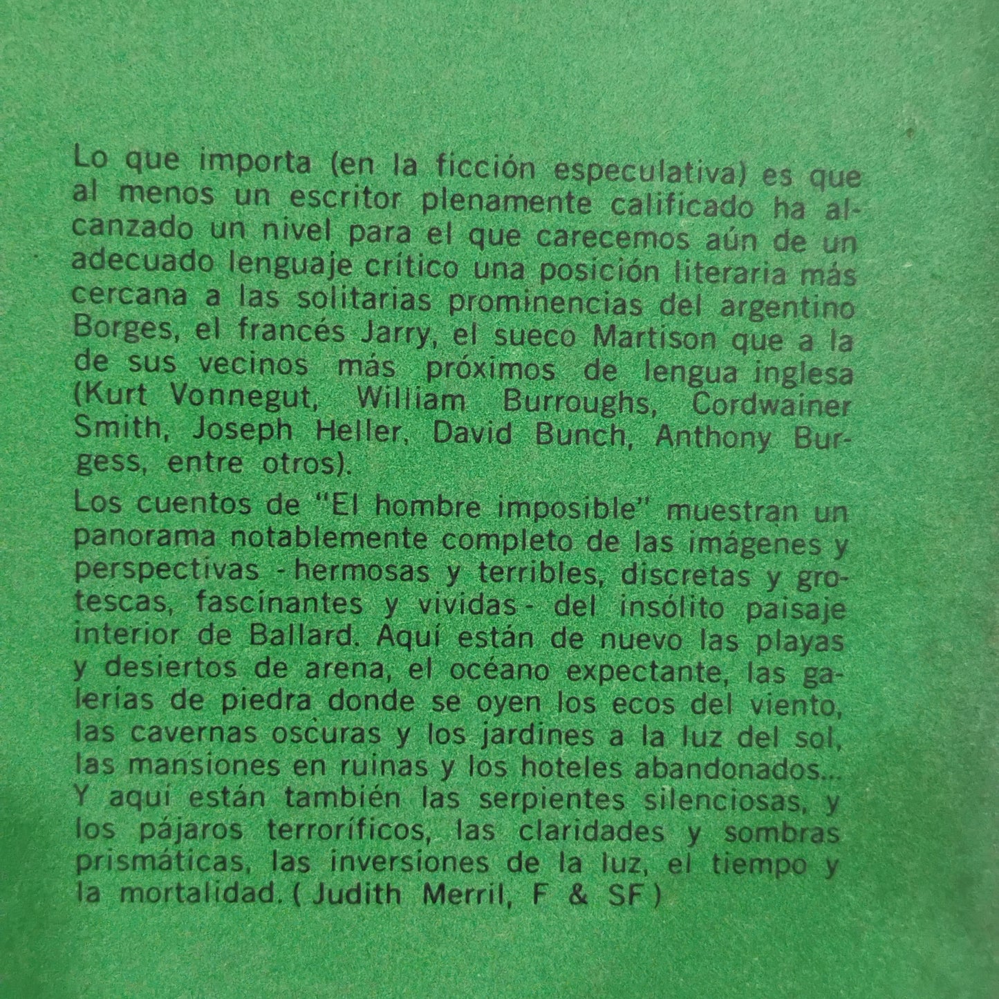 El hombre imposible - J. G. Ballard