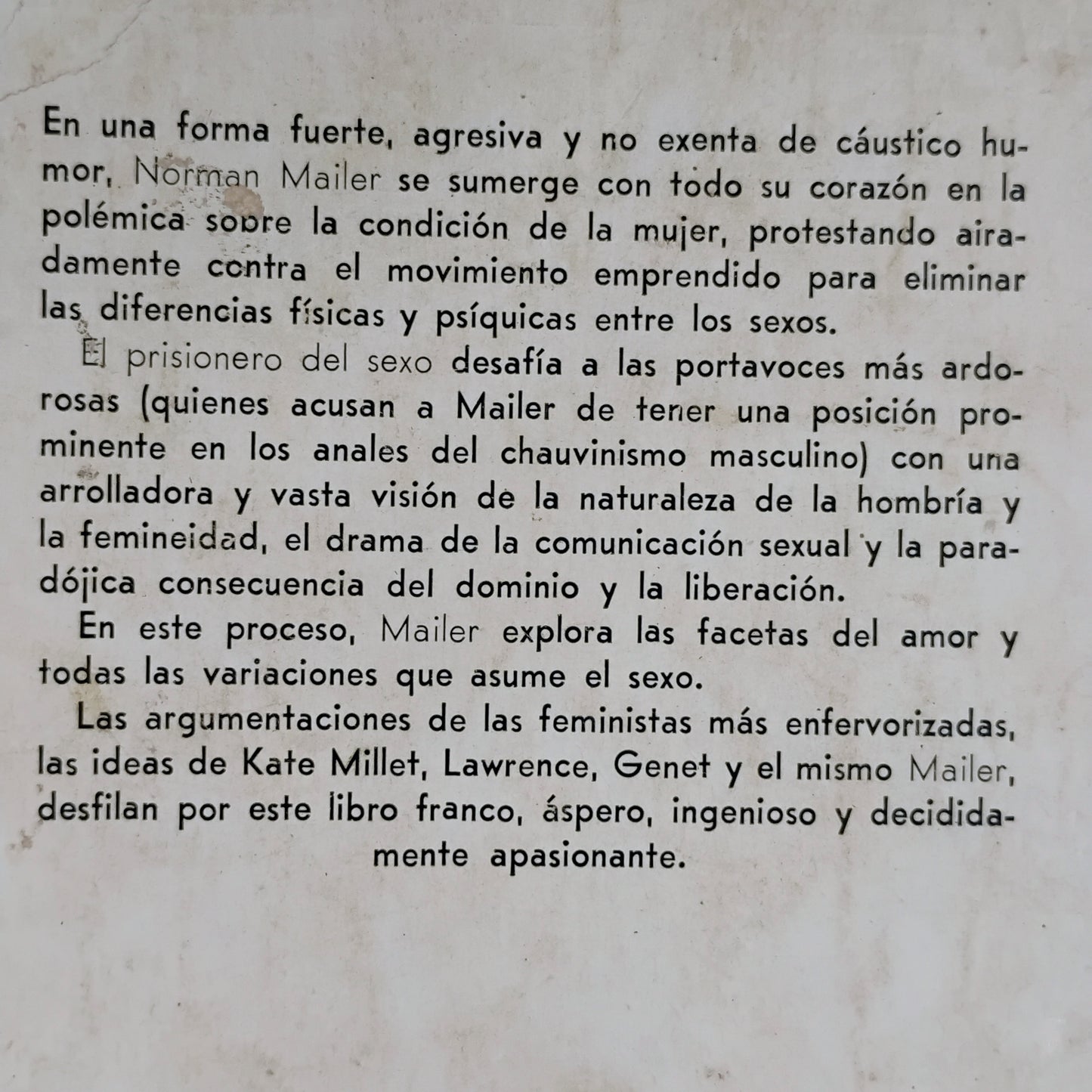El prisionero del sexo - Norman Mailer