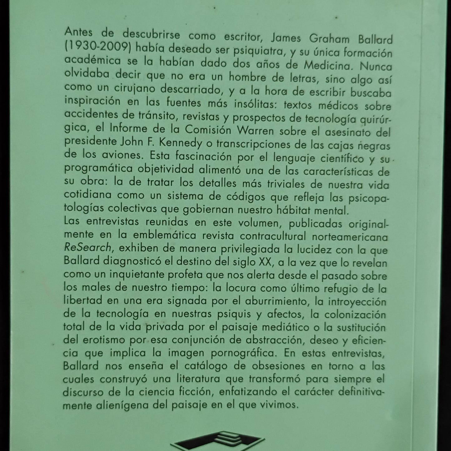 Para una autopsia de la vida cotidiana. Conversaciones - J. G. Ballard