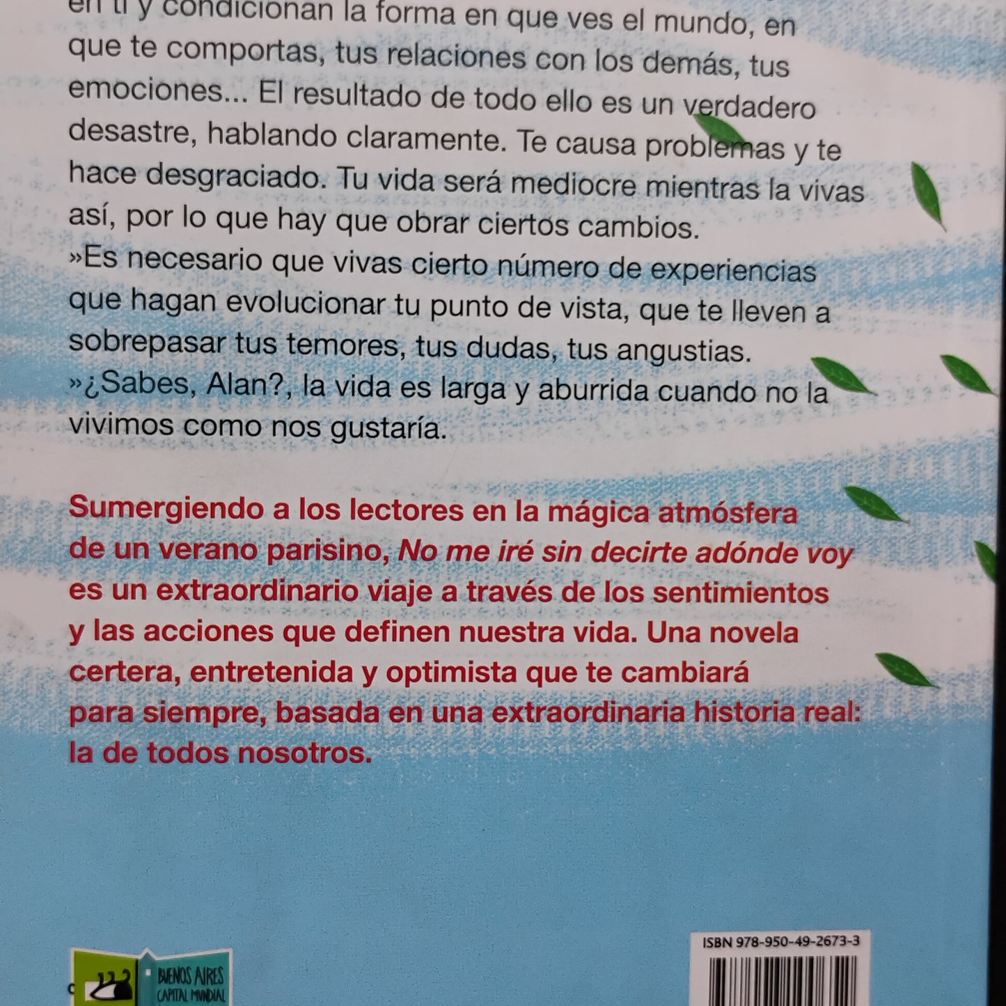 No me iré sin decirte adónde voy - Lauren Gounelle