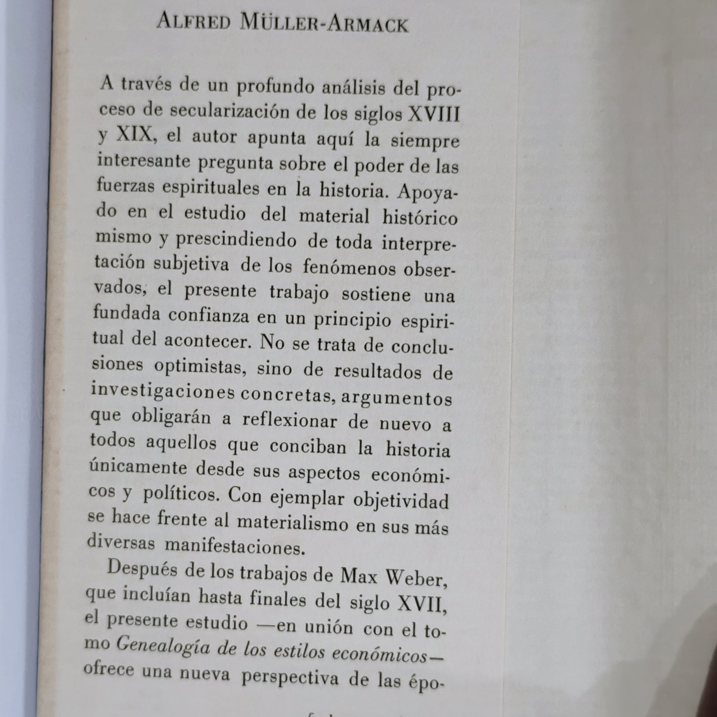 Un siglo sin Dios - A. Müller-Armack
