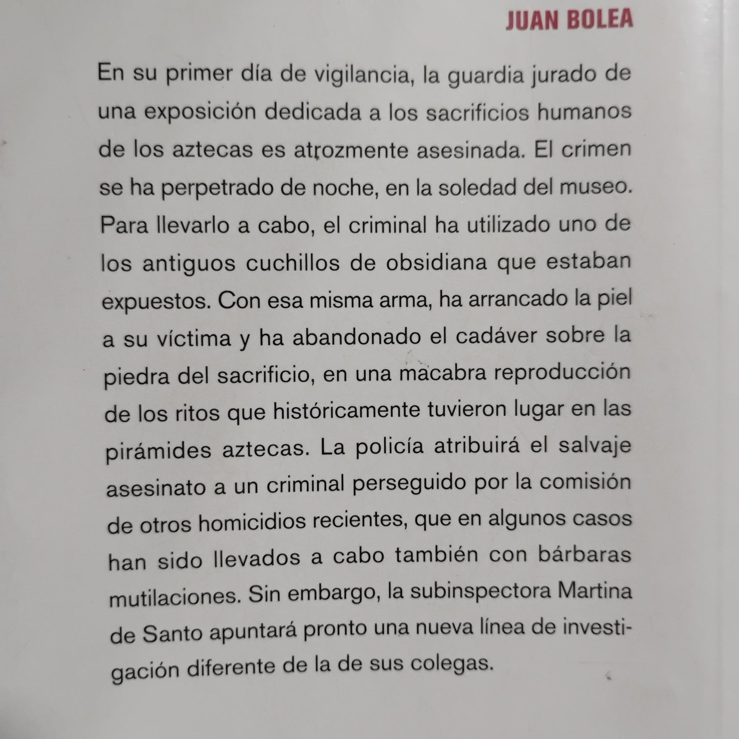 La mariposa de obsidiana - Juan Bolea