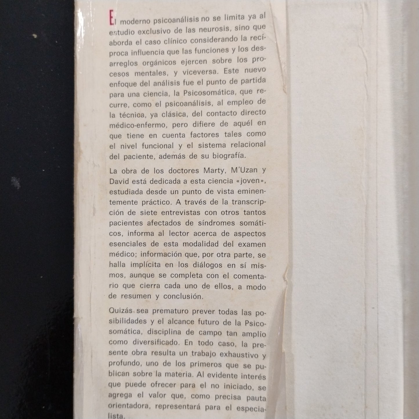 La Investigación psicosomàtica - Marty. M'Uzan. David