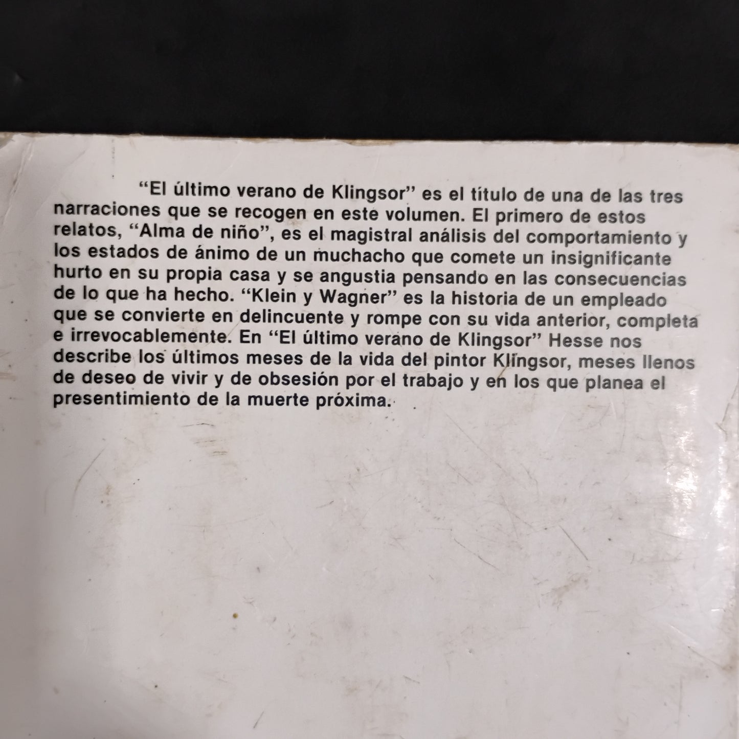 El último verano de Klinhsor - Herman Hesse