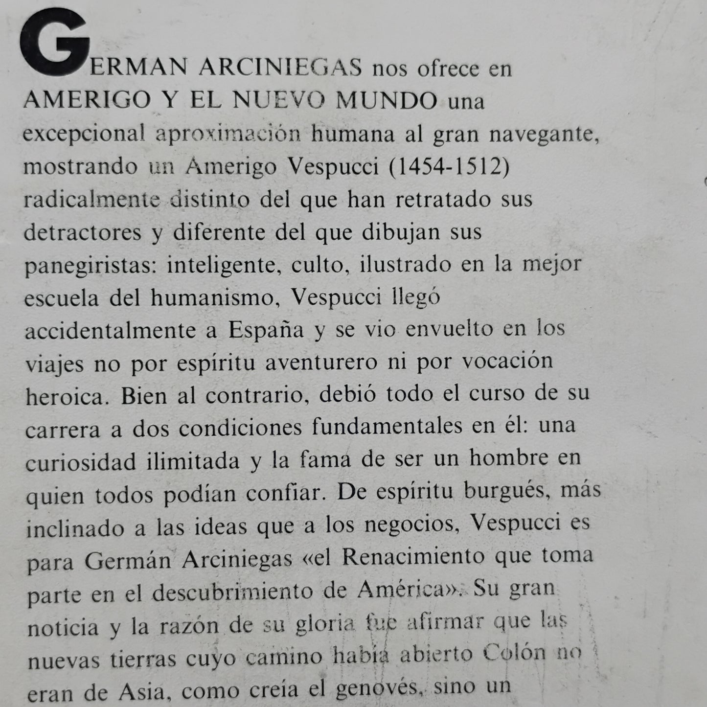 Amerigo y el Nuevo Mundo - Germán Arciniegas