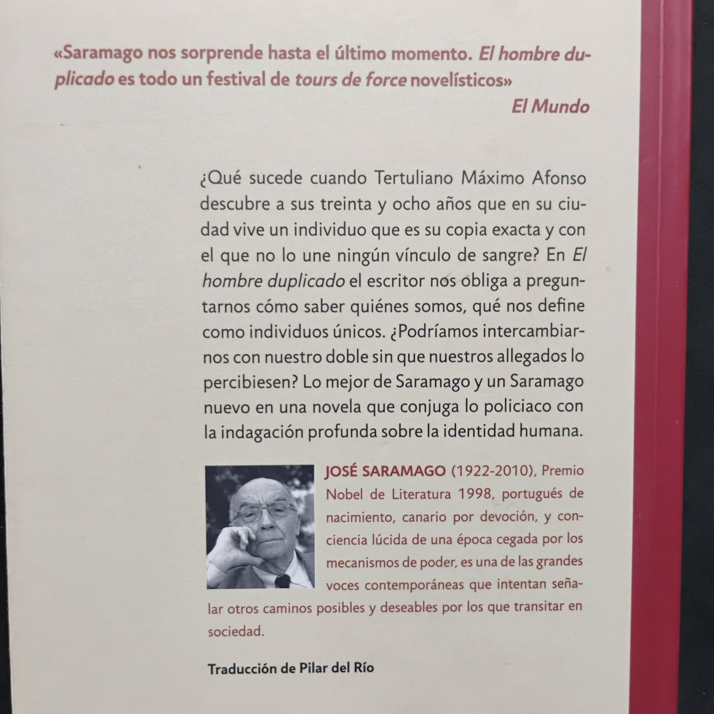 El hombre duplicado - José Saramago