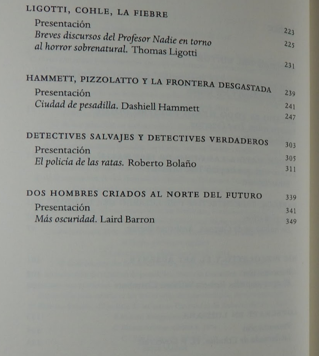 True Detective. Antología de lecturas no obligatorias.