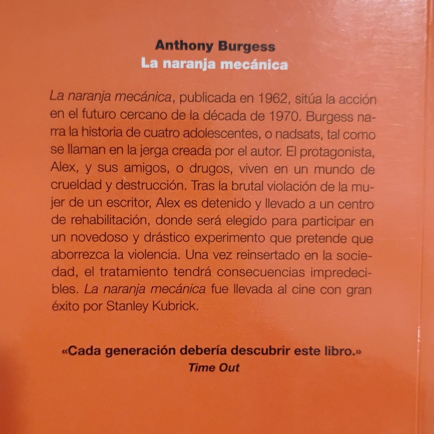 La naranja mecánica - Anthony Burgess