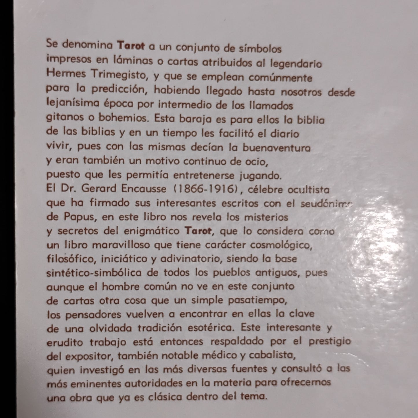El tarot de los bohemios - Papus