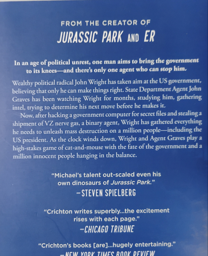 BINARY - Michael Crichton (writing as John Lange)