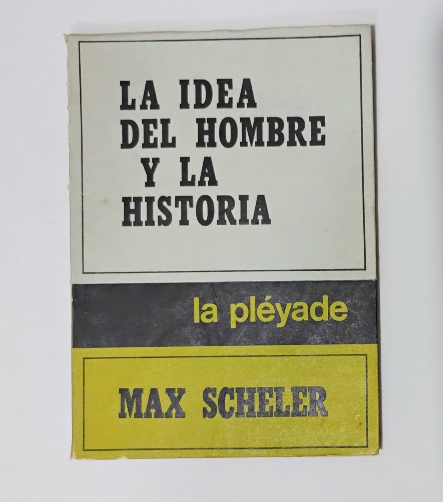 LA IDEA DEL HOMBRE Y LA HISTORIA - MAX SCHELER