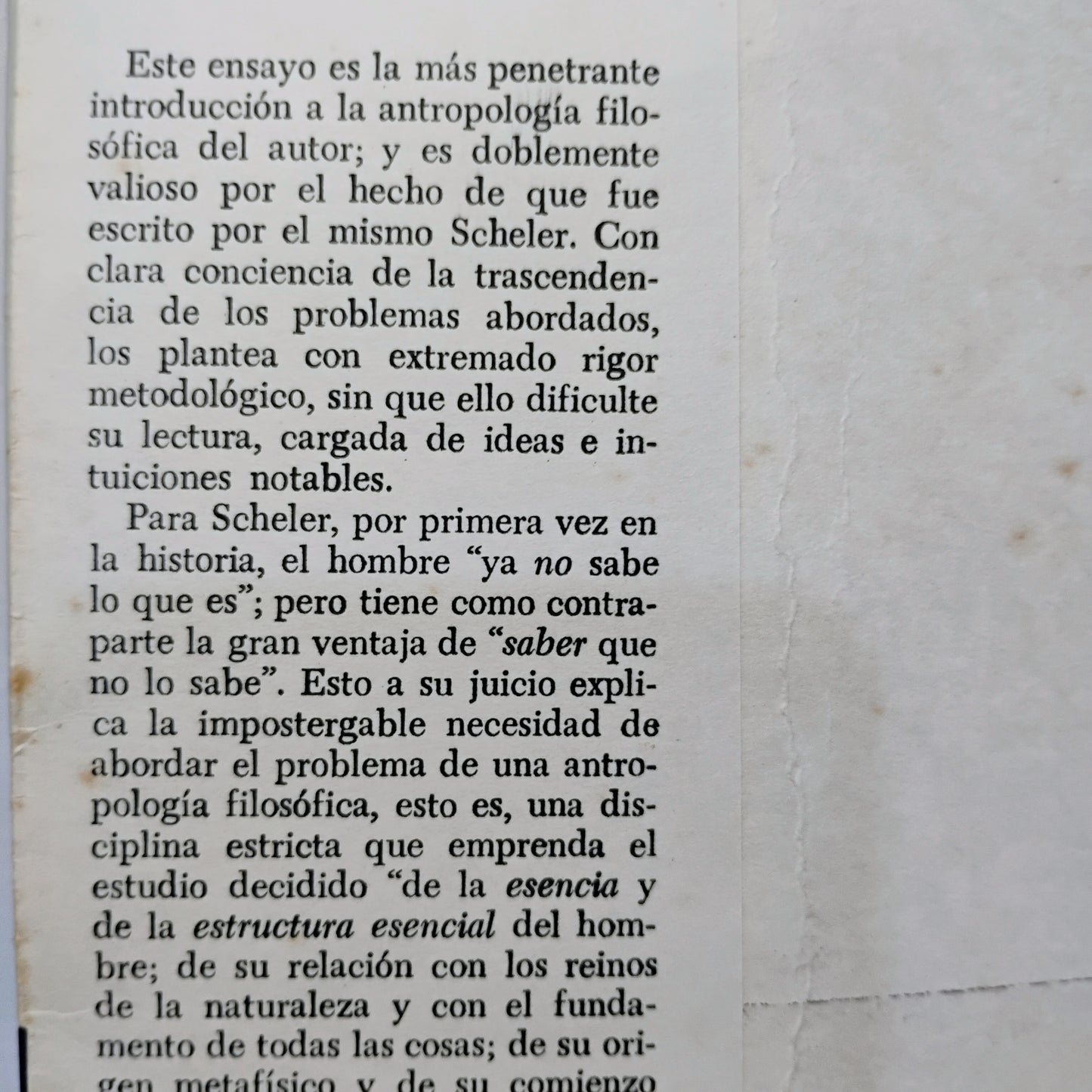 LA IDEA DEL HOMBRE Y LA HISTORIA - MAX SCHELER